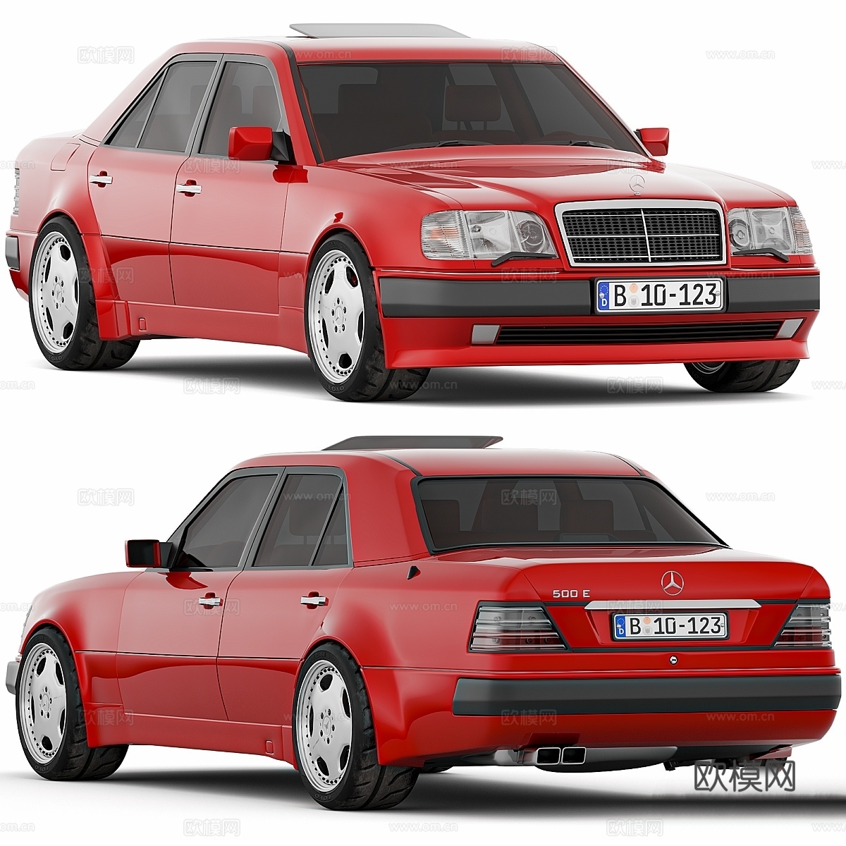 梅赛德斯-奔驰 W124 E5003d模型