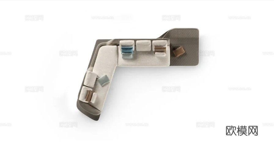 reflex 转角沙发3d模型下载