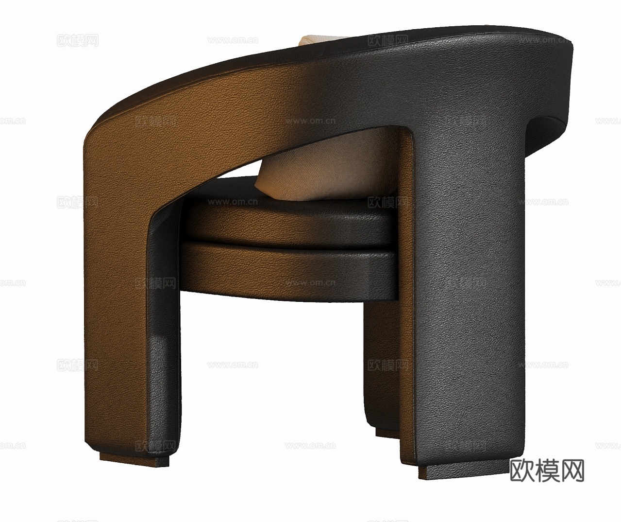 现代休闲洽谈椅组合3d模型