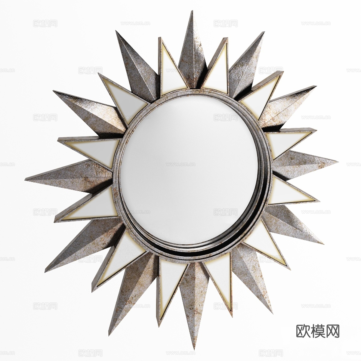 银色镜子 Sun ZARA HOME3d模型