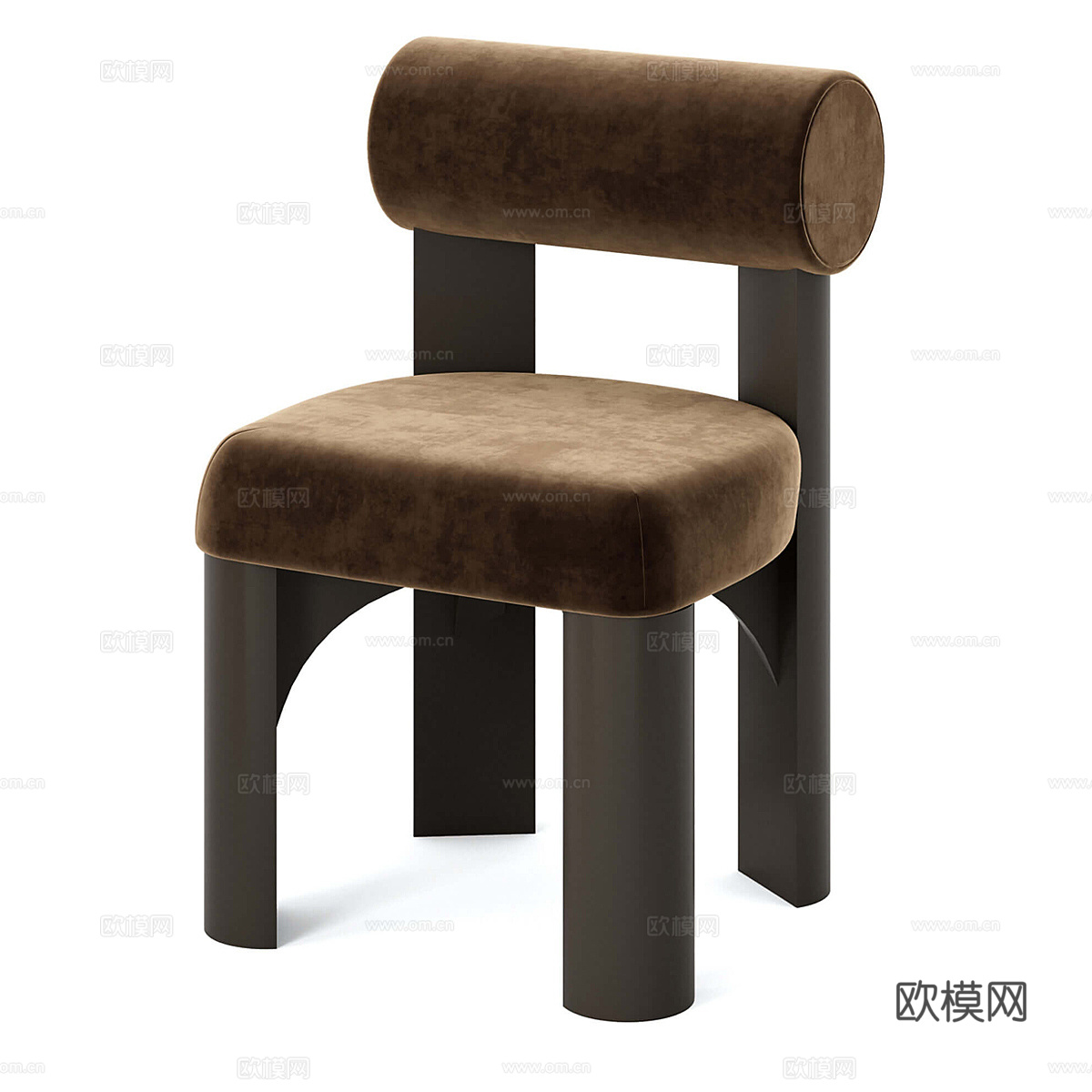 北欧简约单人椅子 椅子 简约椅子 休闲椅子 凳子3d模型