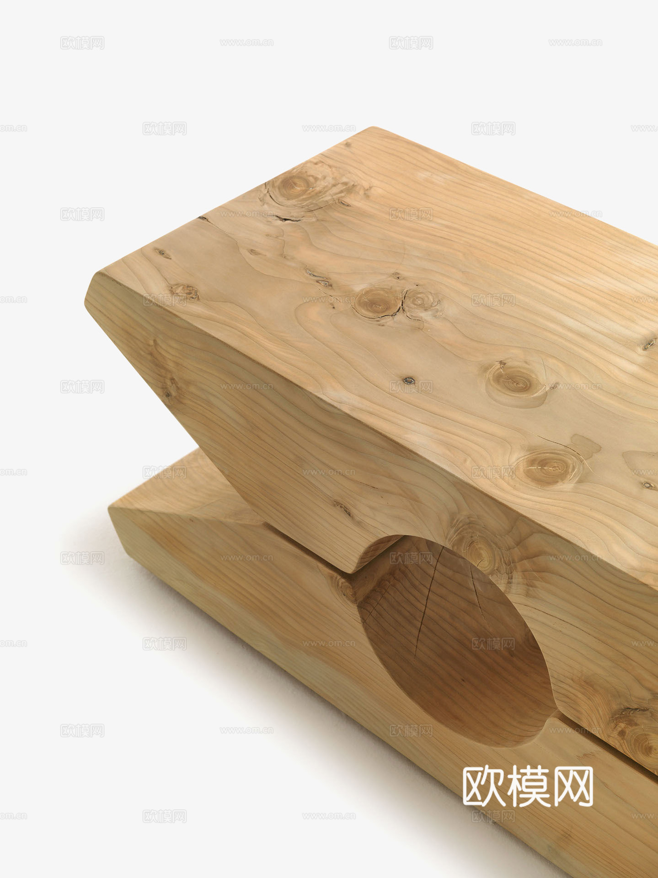 RIVA1920 木凳3d模型下载（渲染图4）