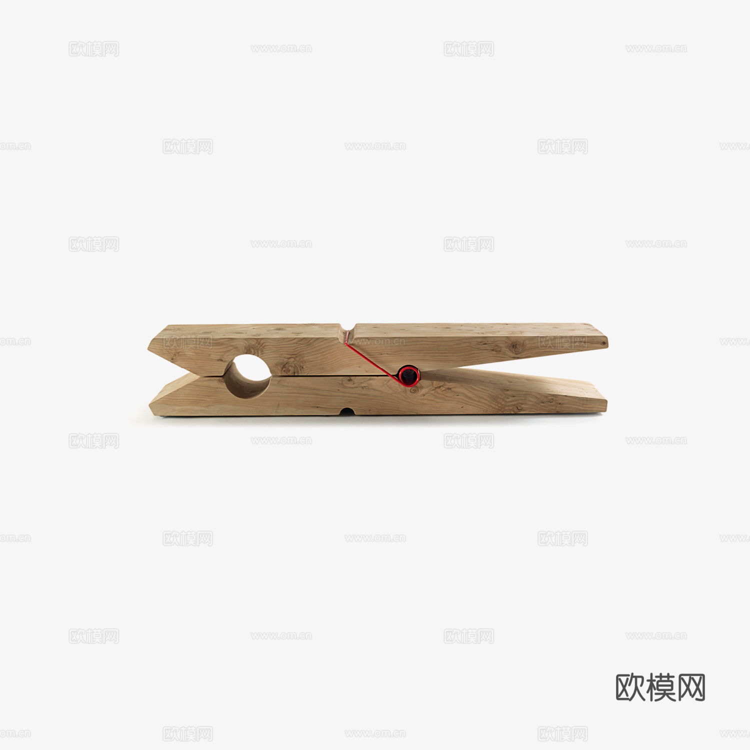 RIVA1920 木凳3d模型下载（渲染图2）