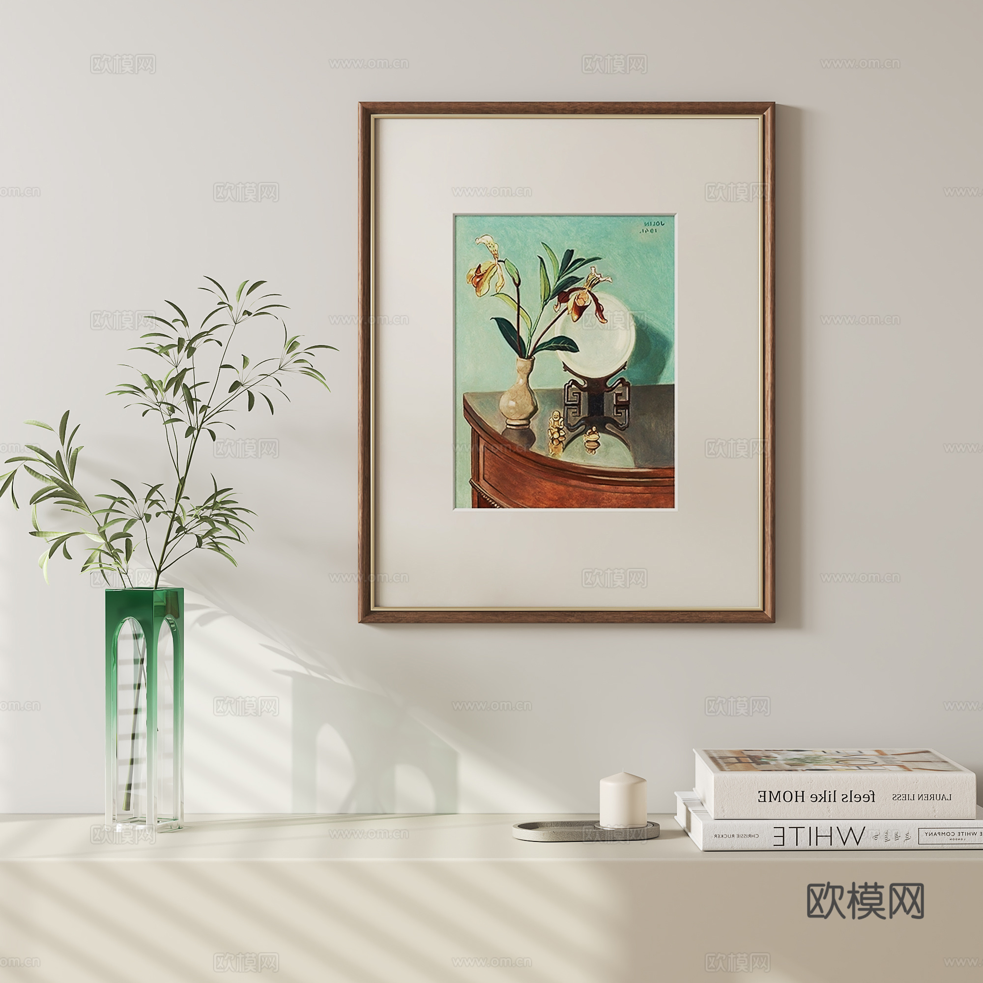 法式复古挂画su模型