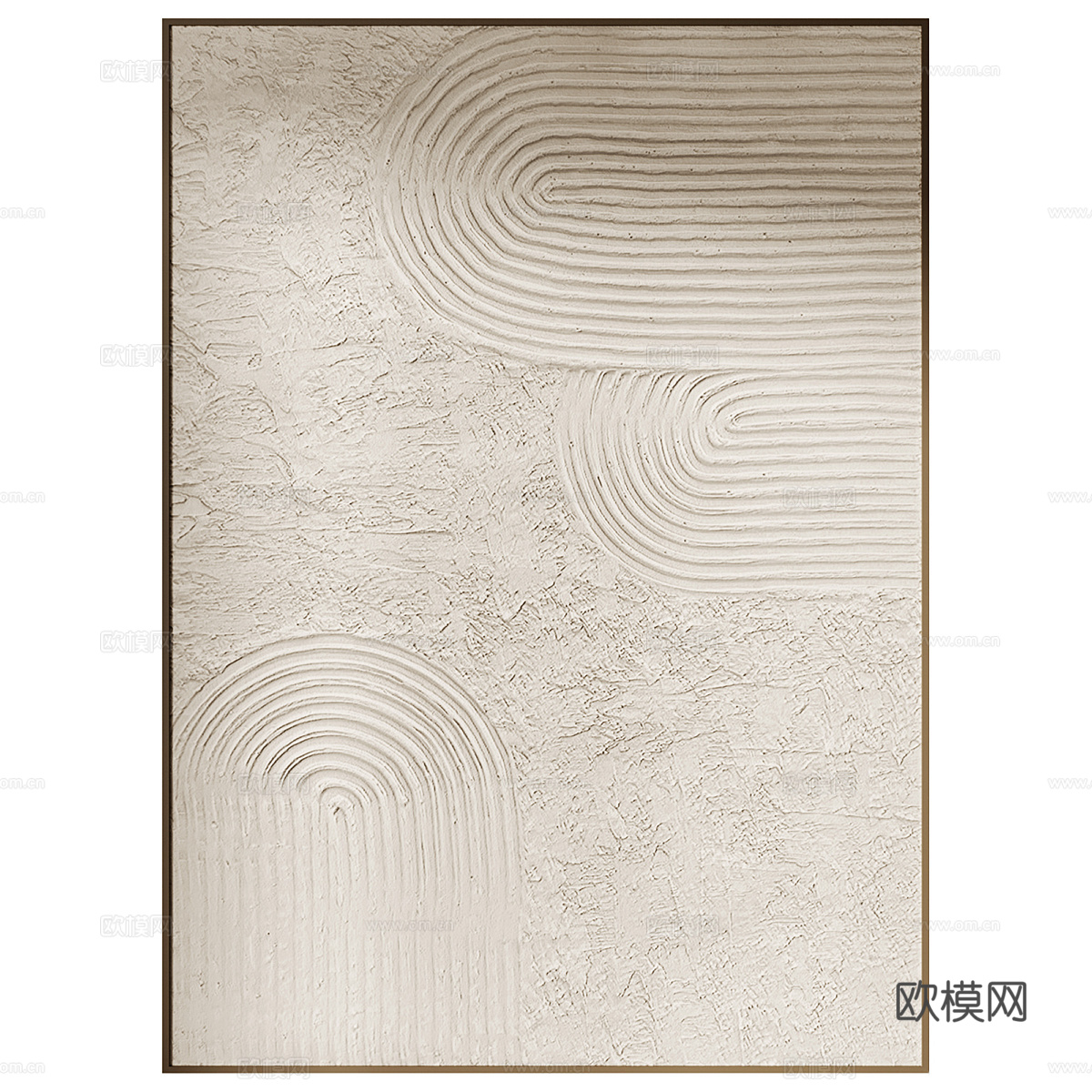 新中式装饰挂画3d模型