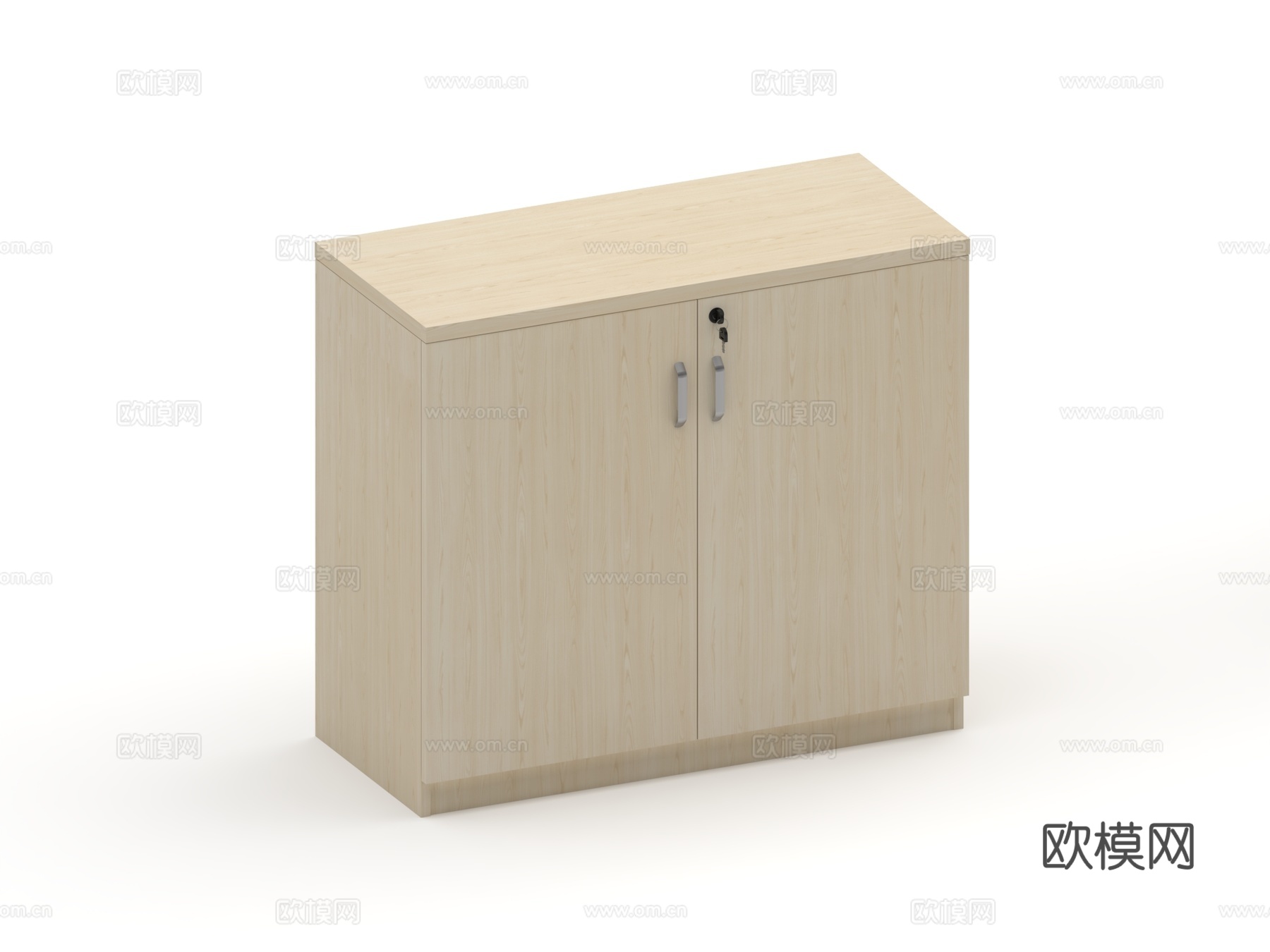 矮柜 板式矮柜 趟门柜 掩门柜 木框玻璃门 铝框玻璃门柜su模型下载（渲染图6）