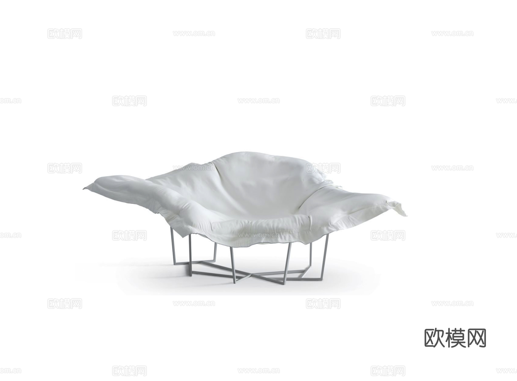 Poliform造型椅3d模型下载（渲染图1）