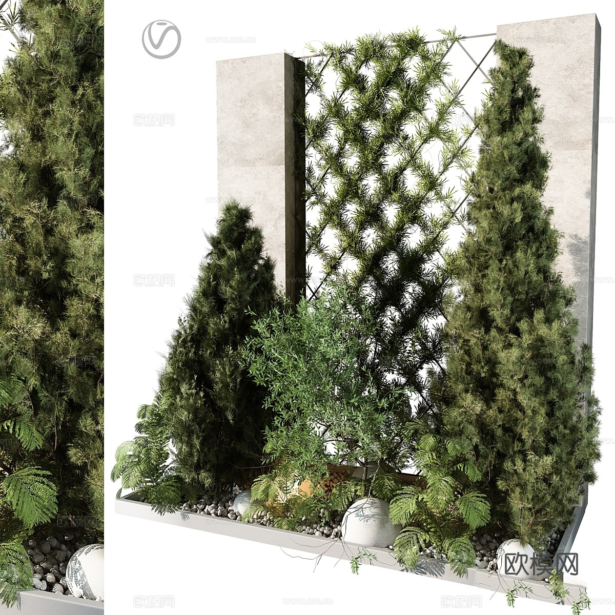 户外植物 1823d模型