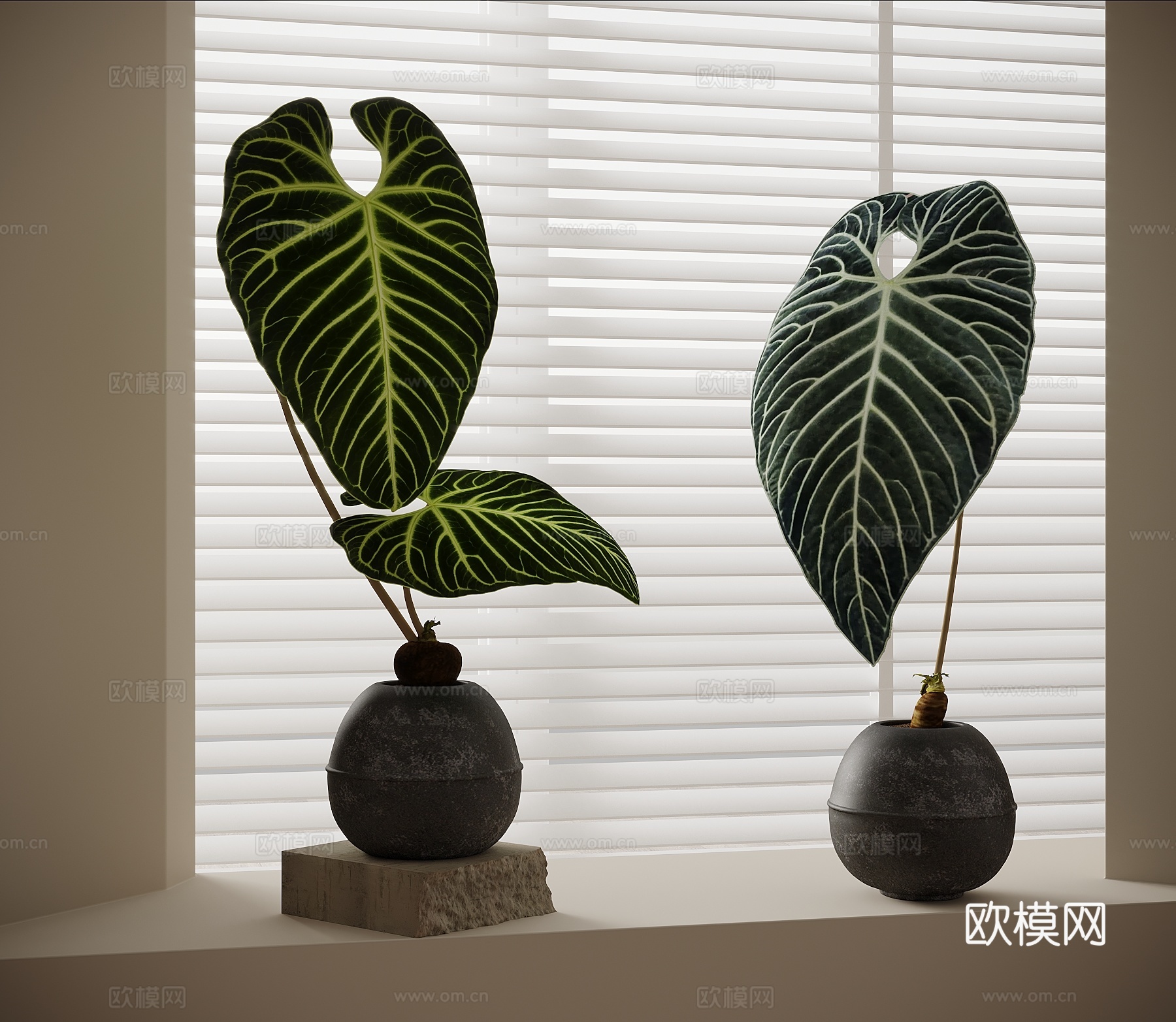 盆栽 绿植盆栽 花艺su模型