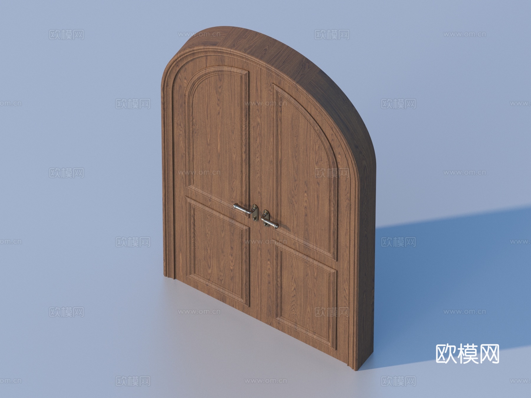 门 木门 房门 双开门3d模型