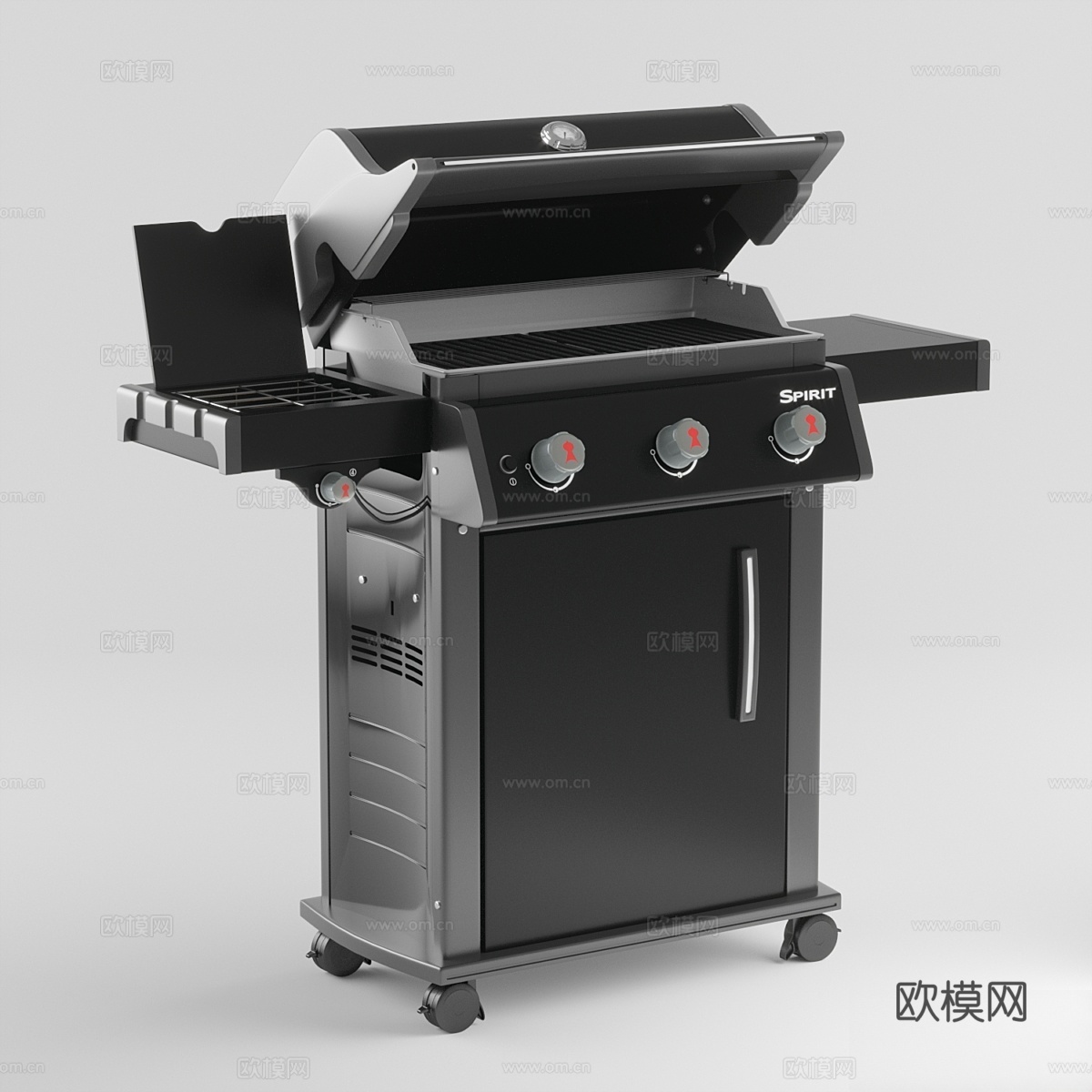 Weber Spirit E-330 燃气烤架3d模型