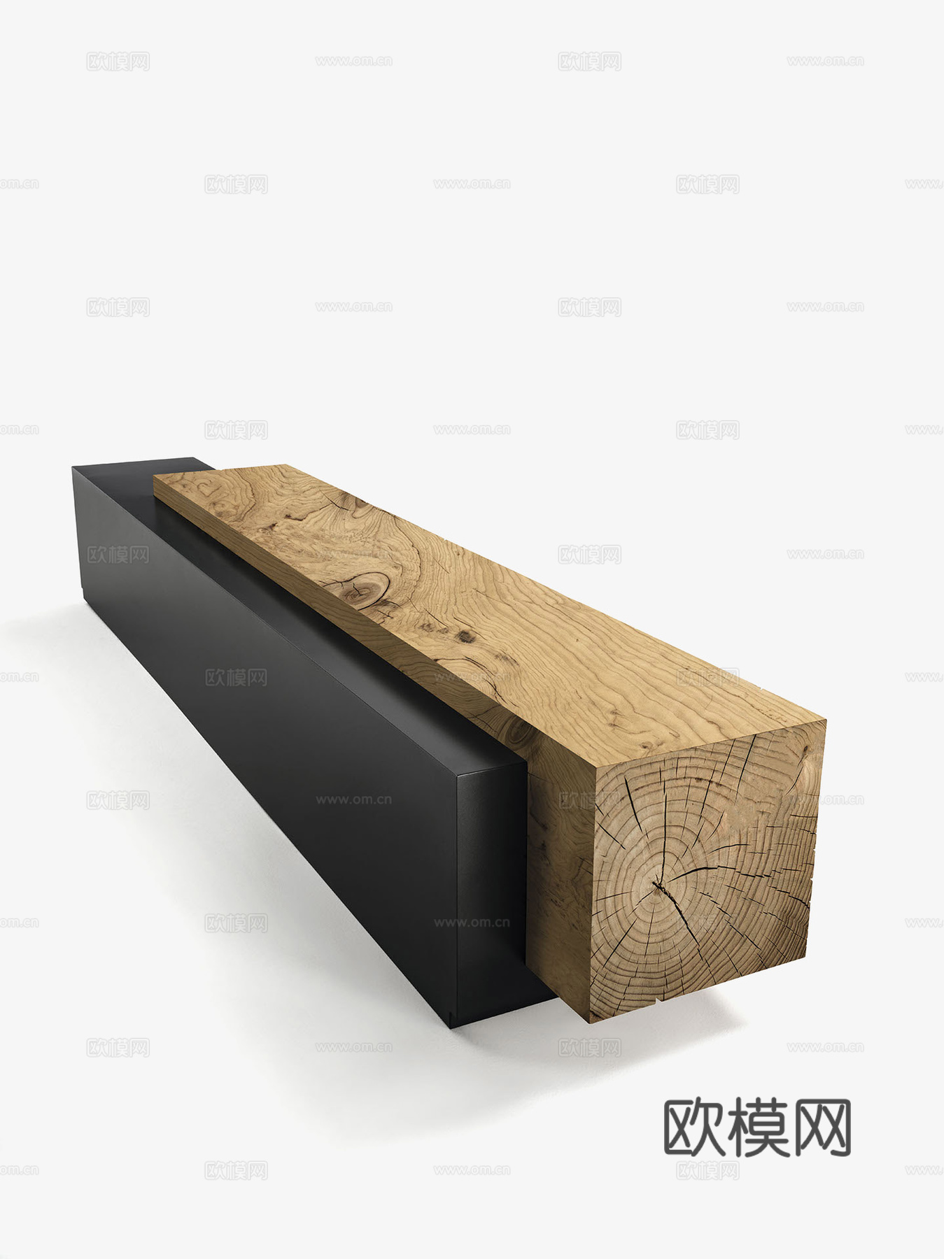 RIVA1920 木质长凳3d模型下载（渲染图2）
