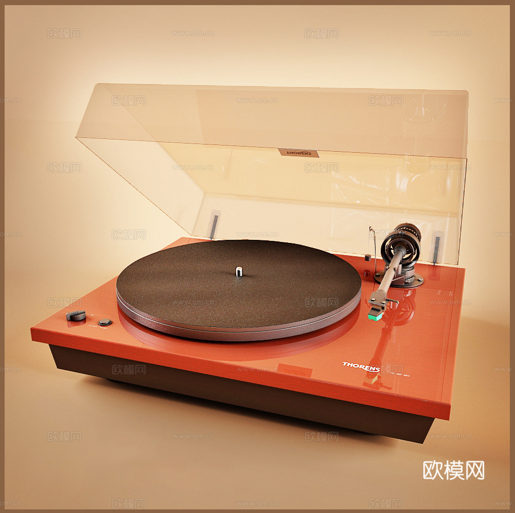 现代音乐留声机3d模型