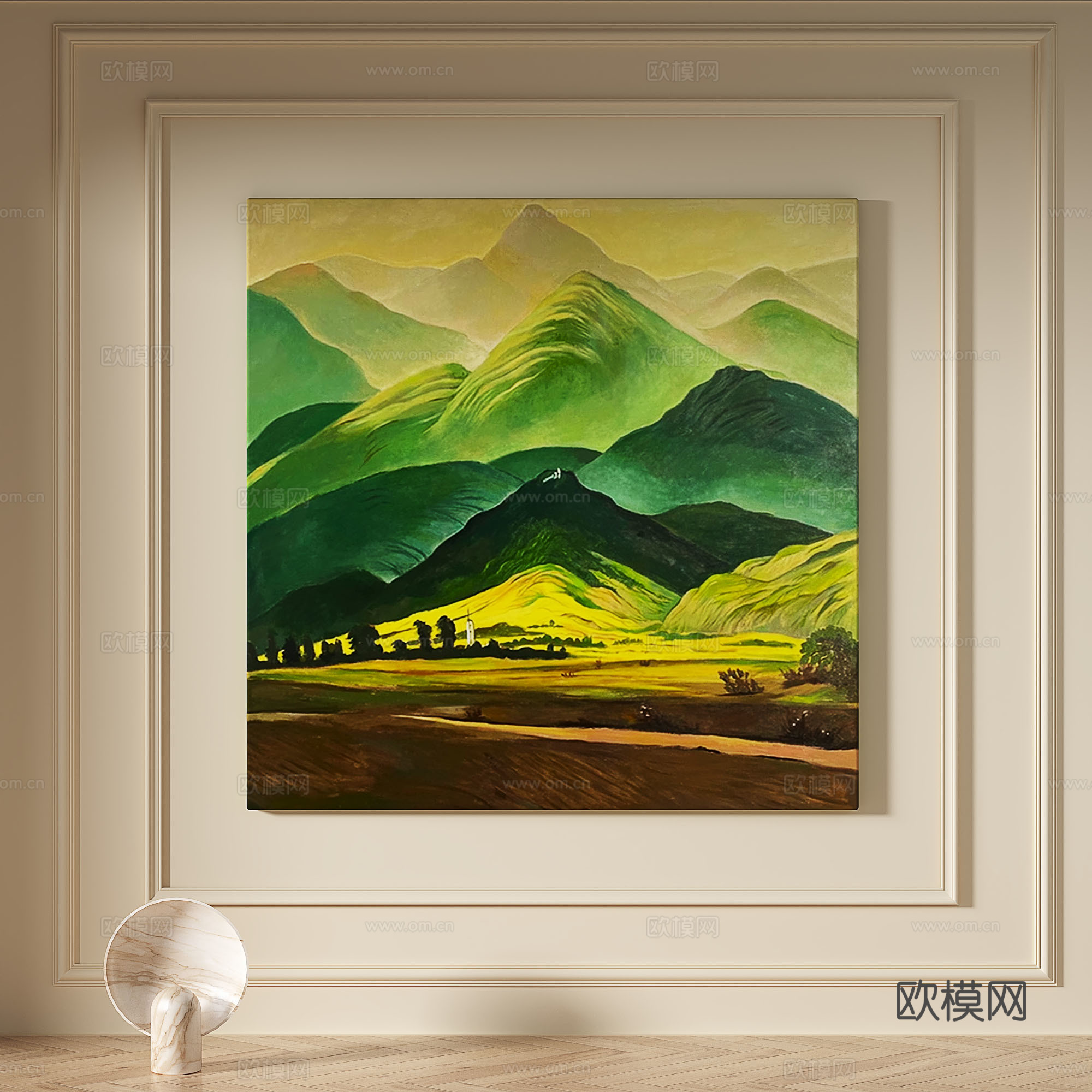 现代，奶油风，简约，肌理，抽象，轻奢，侘寂，立体，装饰画3d模型