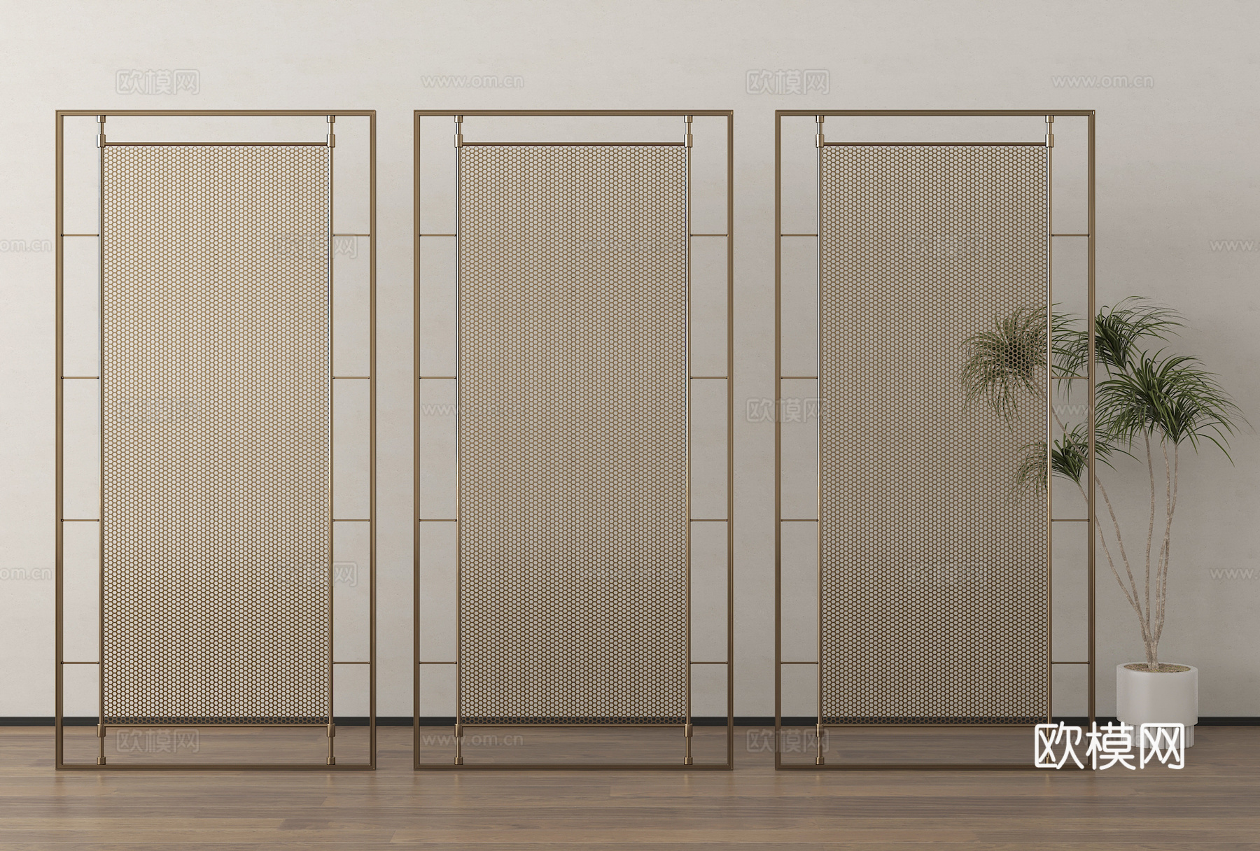 屏风 隔断3d模型下载