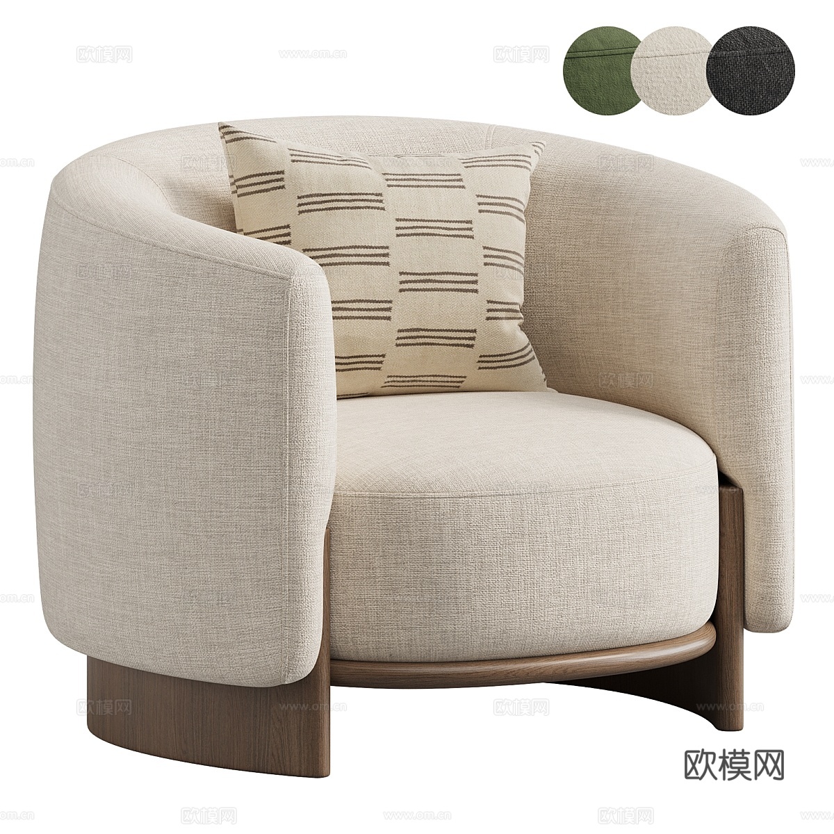 Hug Armchair by Parla3d模型