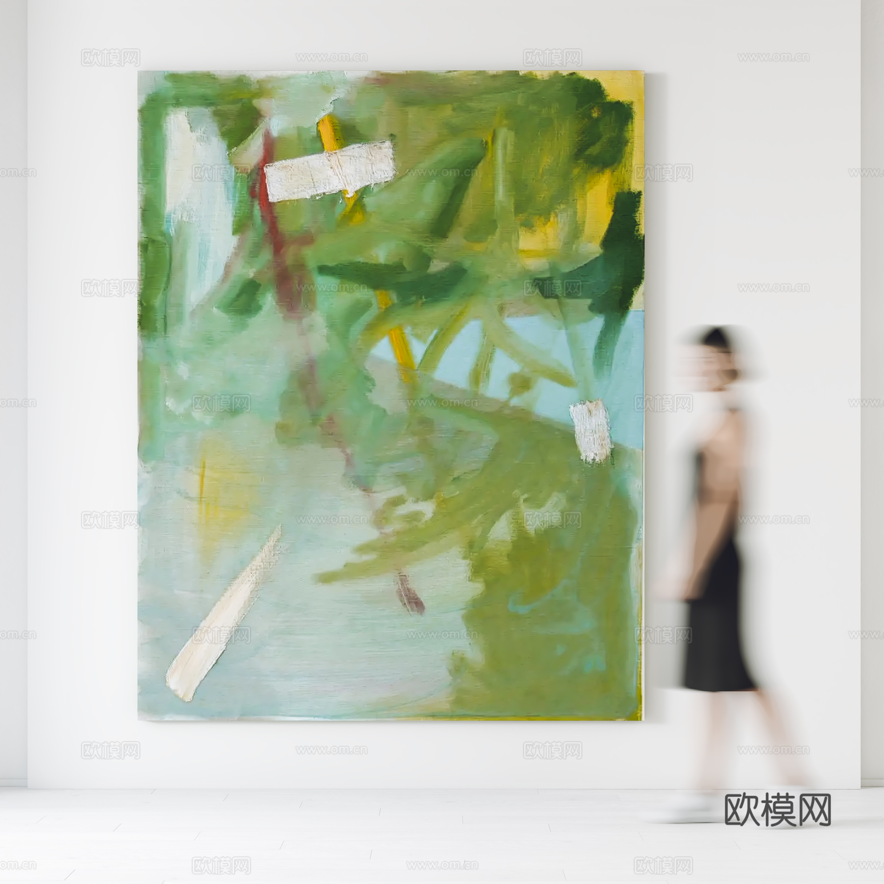 现代挂画 装饰画  客厅挂画 书房挂画 人物3d模型