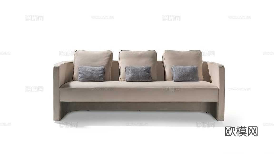 reflex 三人沙发3d模型下载（渲染图1）