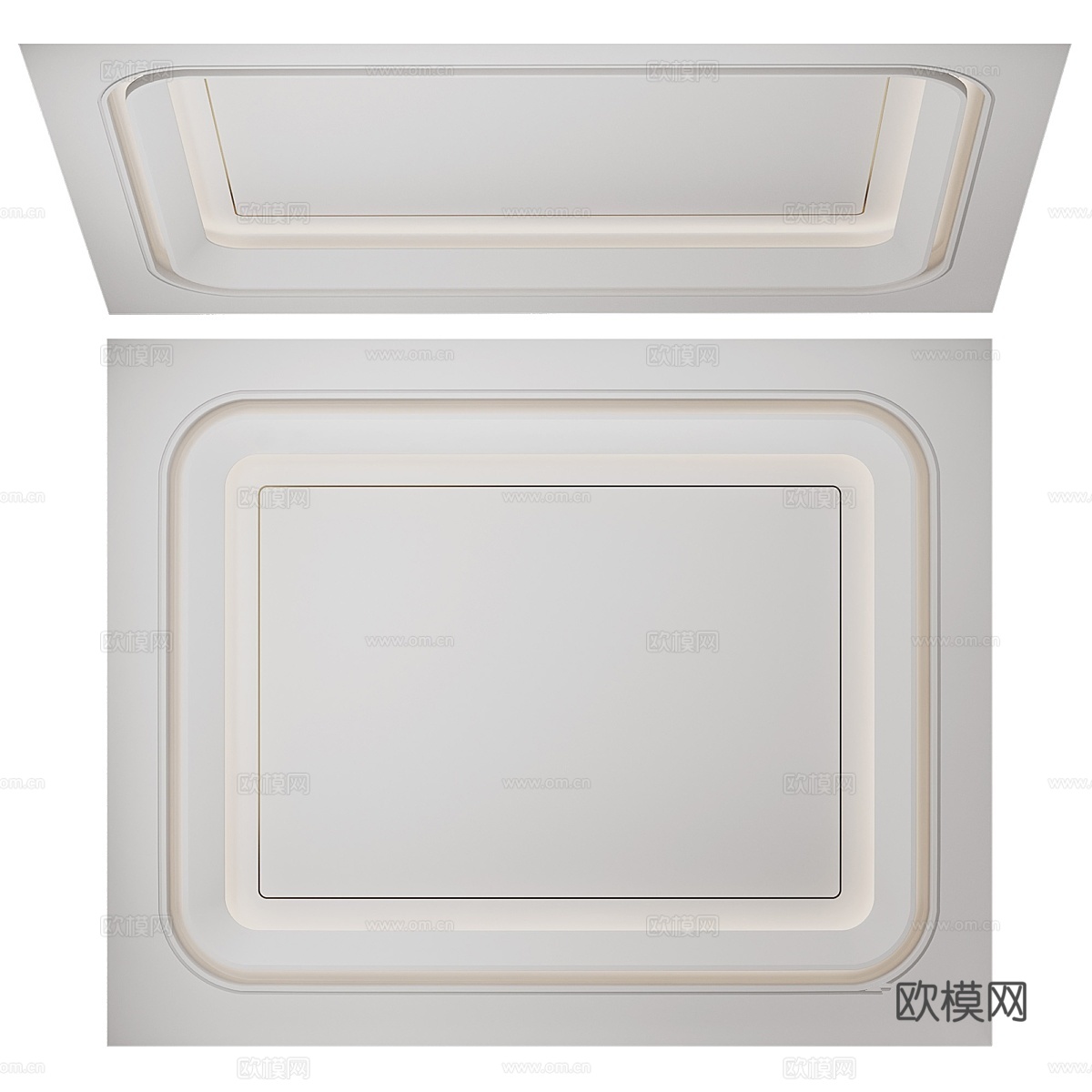 现代天花板 13d模型