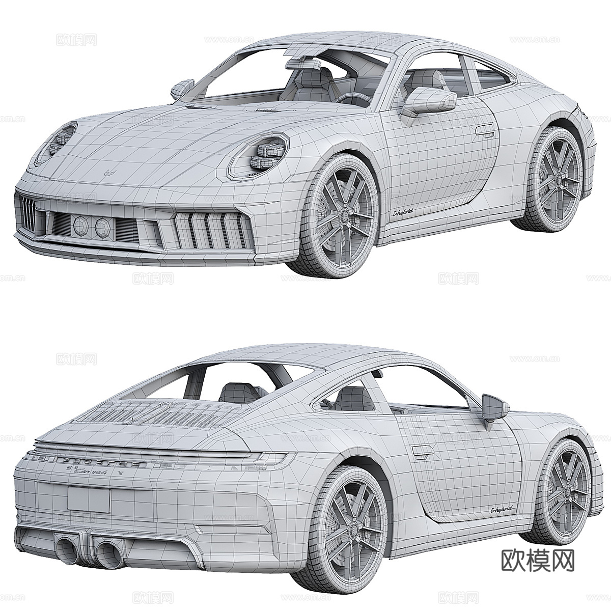 保时捷 911 Carrera 4 GTS 2025 跑车3d模型