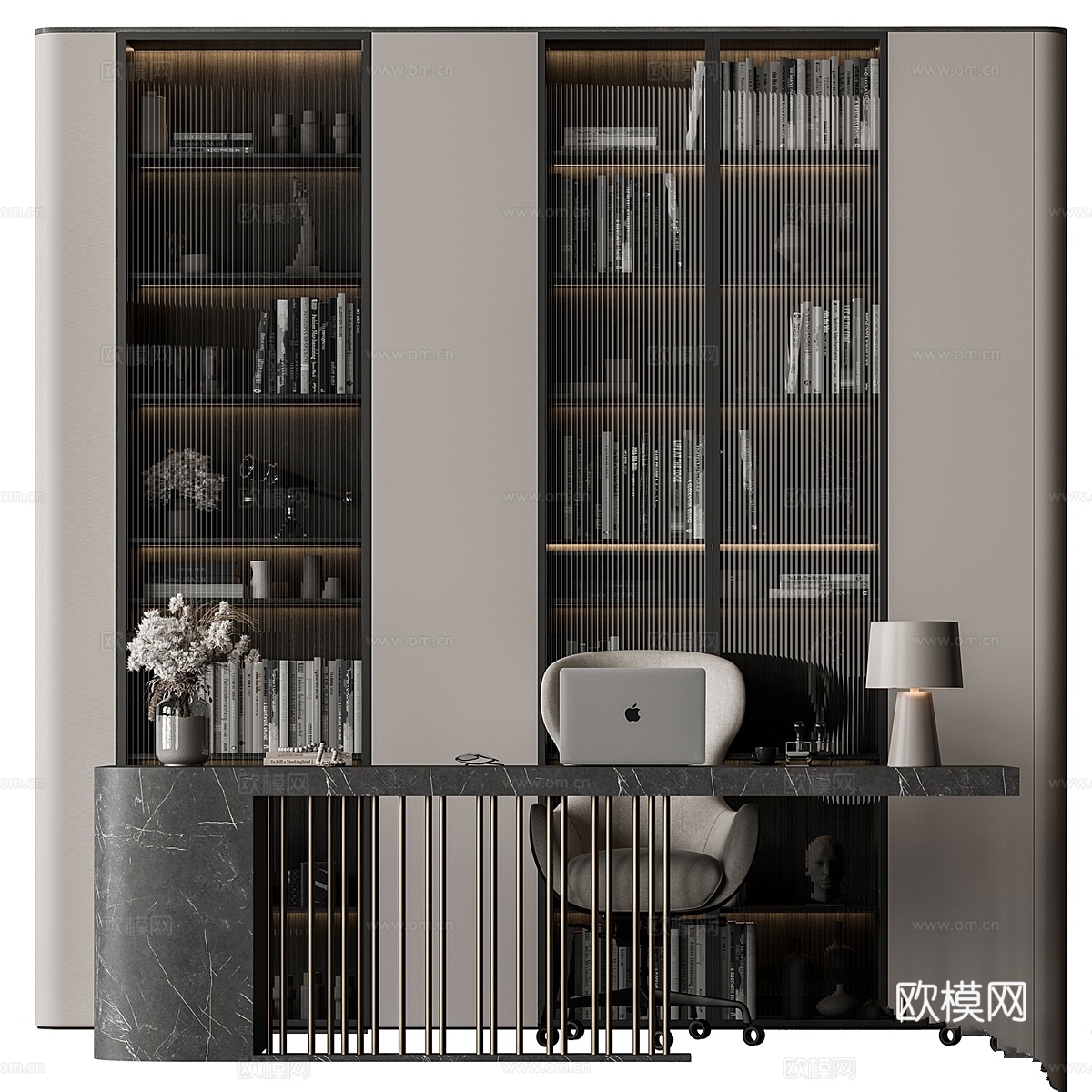 老板办公桌 - 办公家具 5873d模型