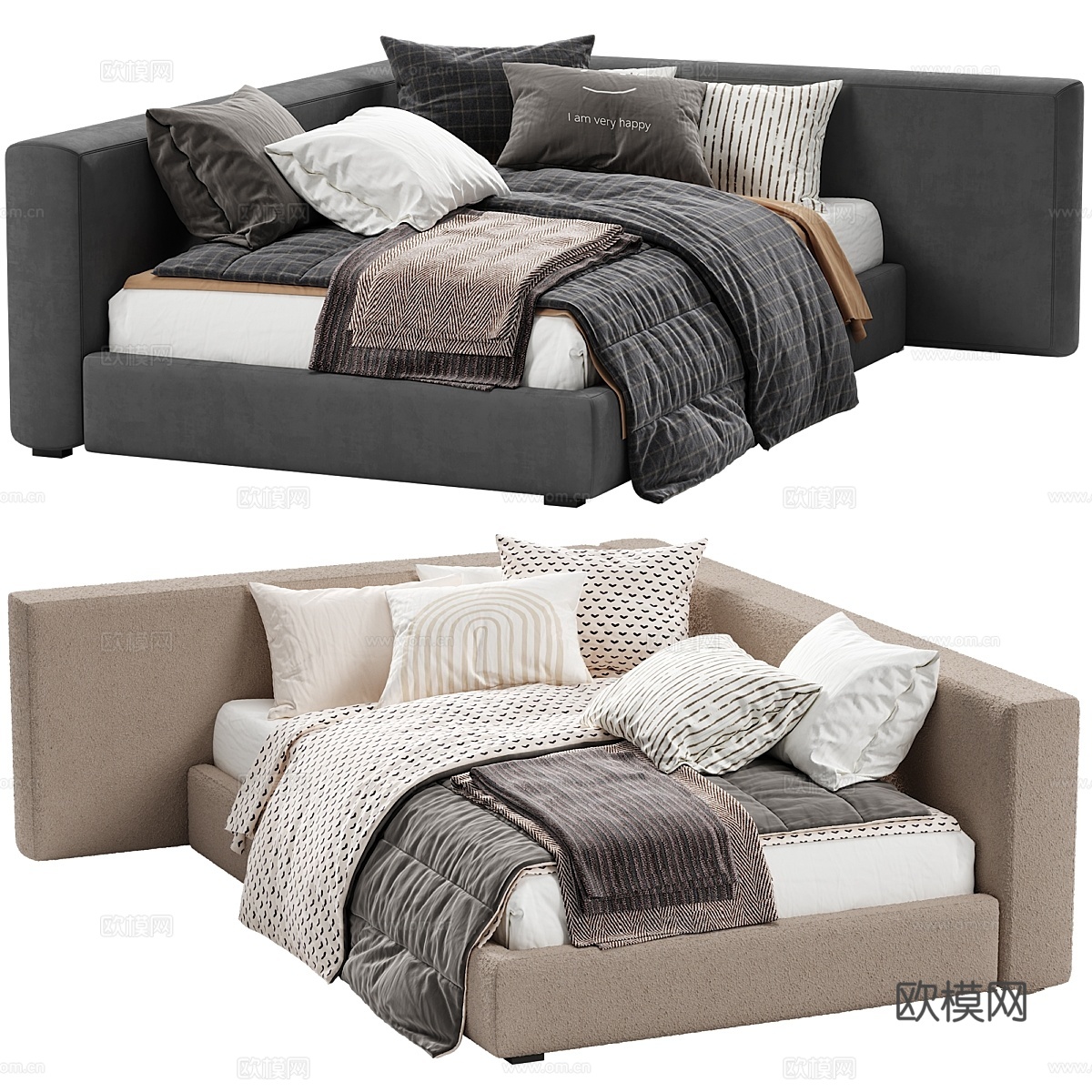 BOCA MINI BED 419 沙发床3d模型