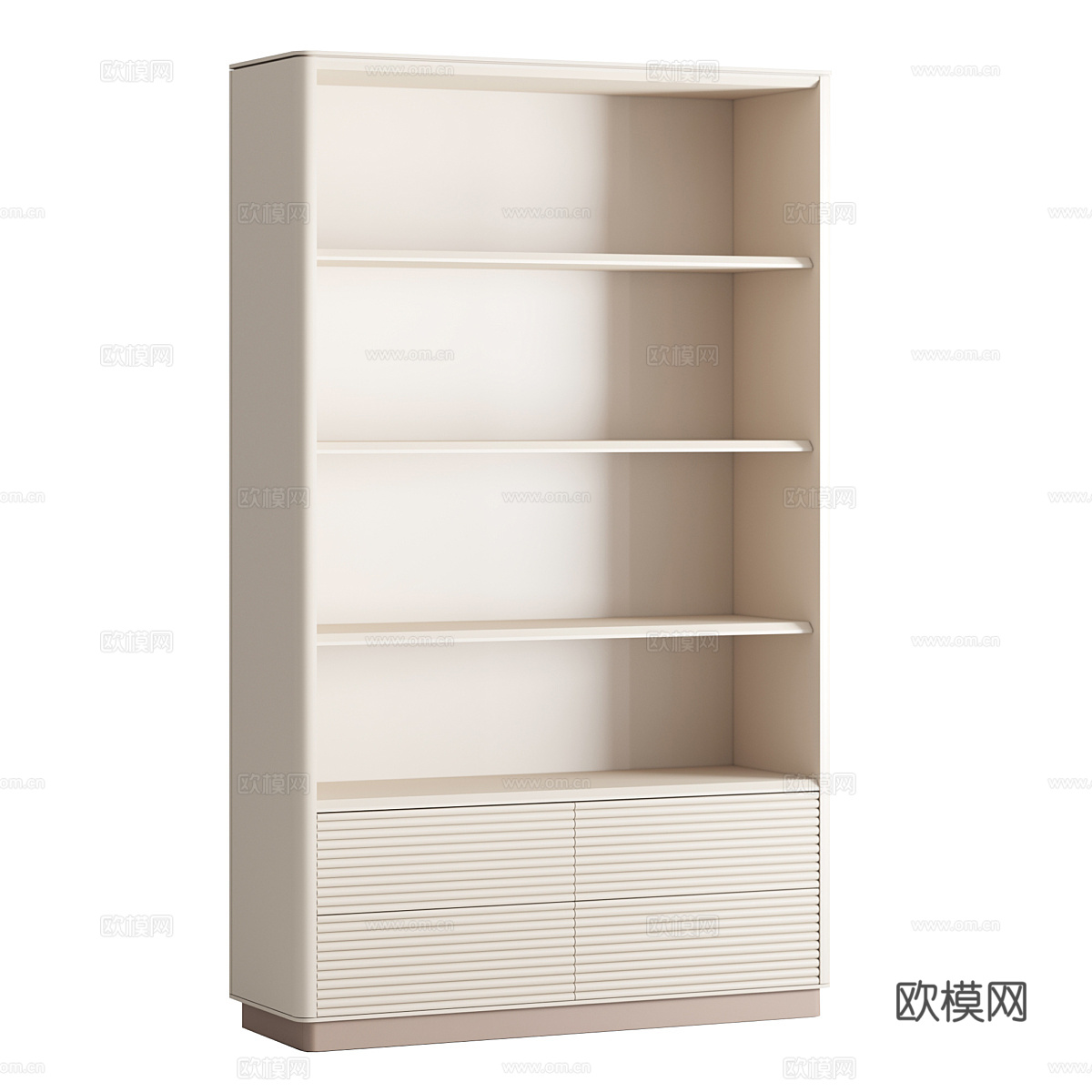 北欧简约装饰柜 装饰柜 简约柜子 边柜  书柜3d模型