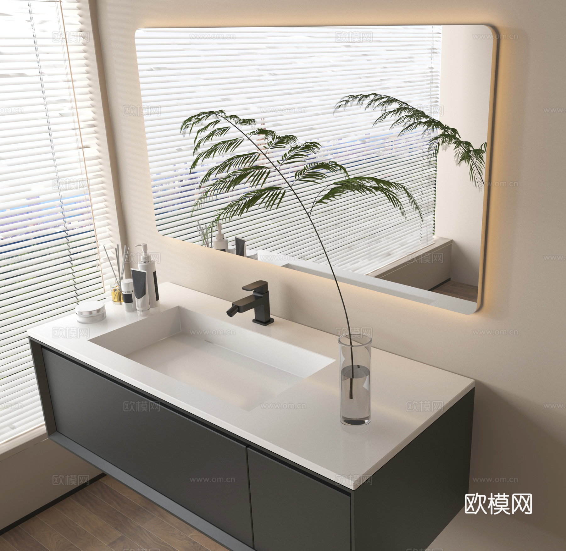 浴室柜su模型