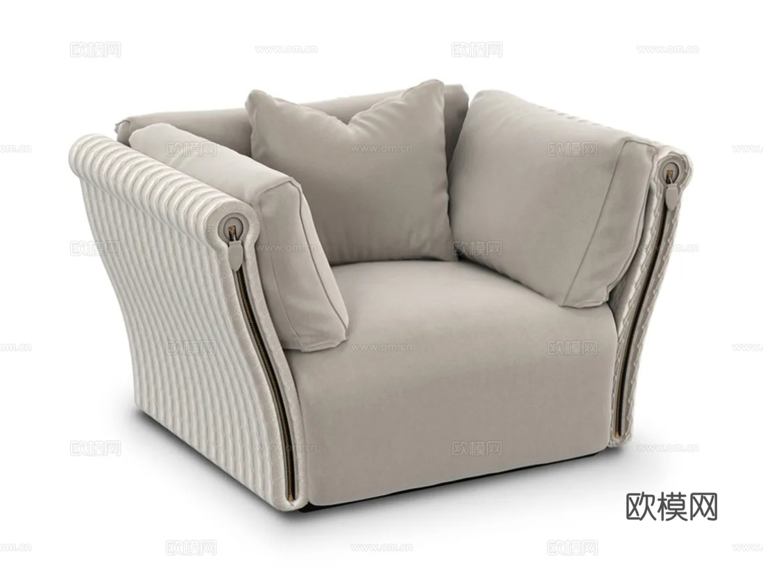 TONINO LAMBORGHINI 单人沙发3d模型下载（渲染图5）