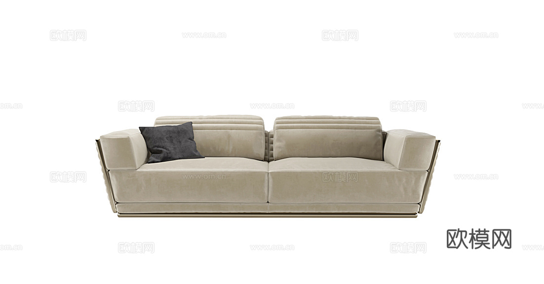 Rugiano 意式双人沙发3d模型下载（渲染图1）