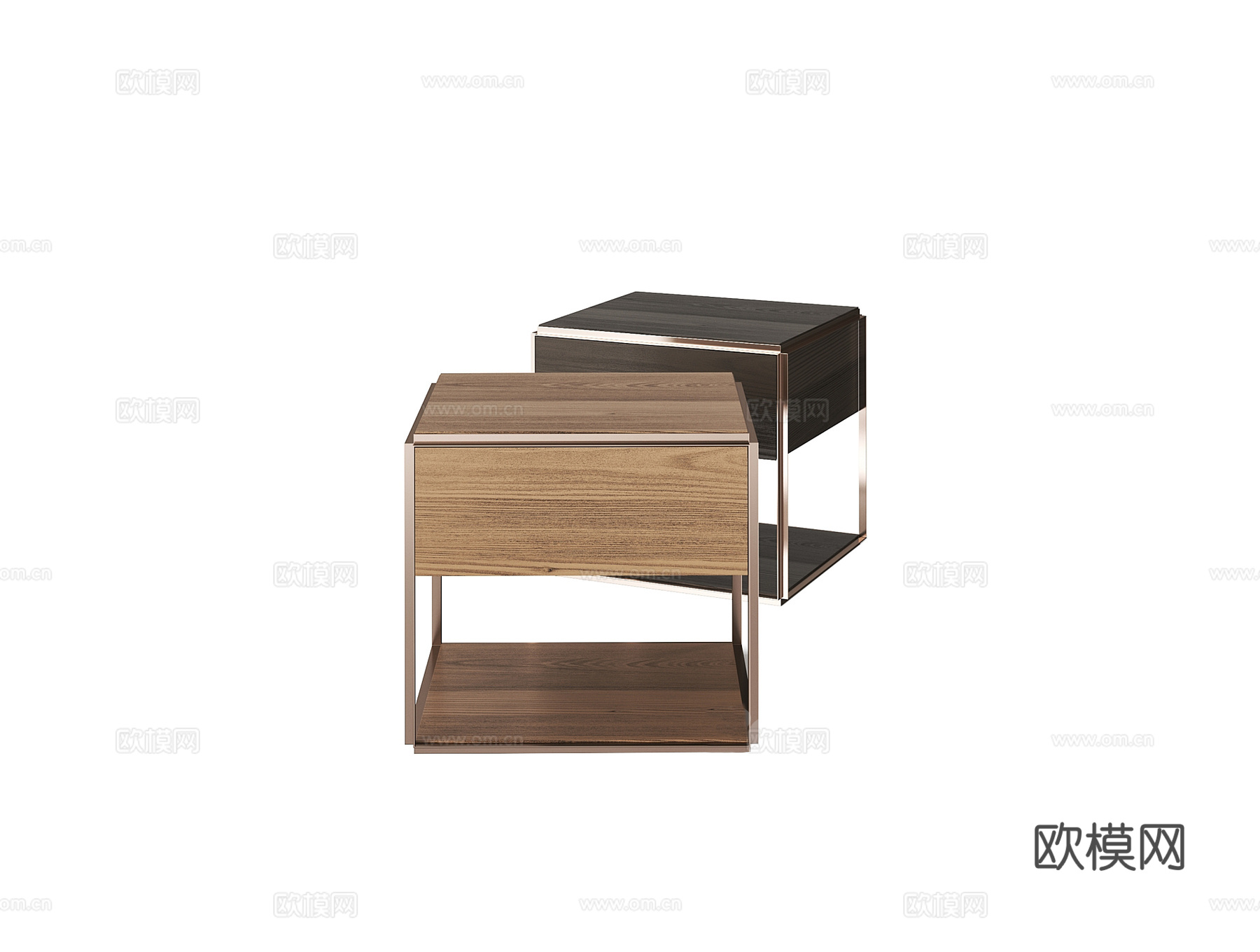 SHAKE 床头柜3d模型下载（渲染图1）