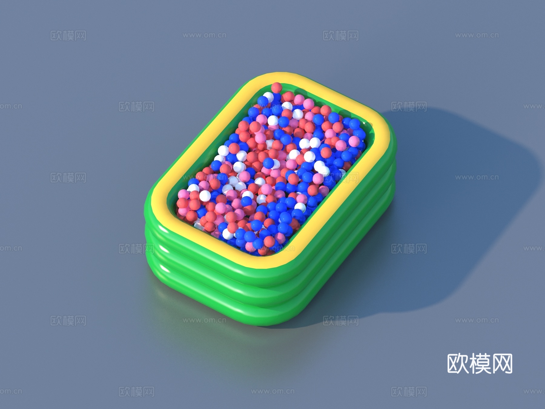 泡泡池 海洋球 球池 儿童玩具3d模型