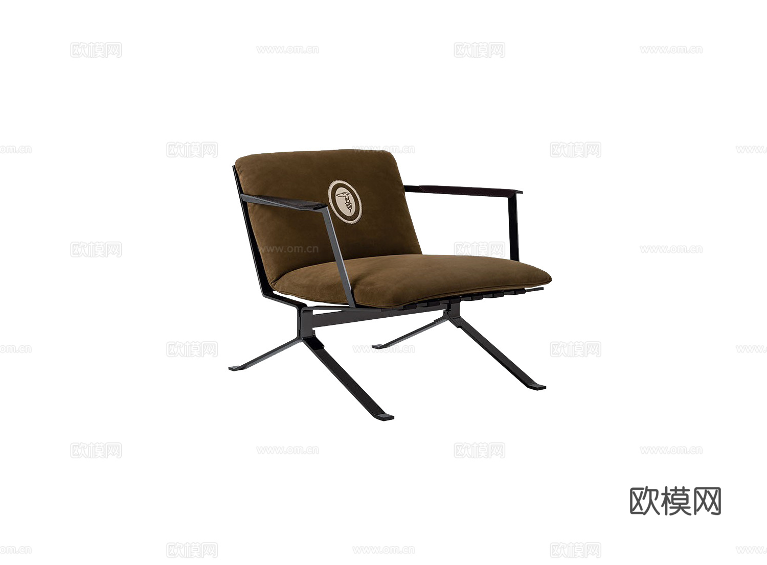 TRUSSARDI 扶手椅 休闲椅3d模型下载（渲染图2）