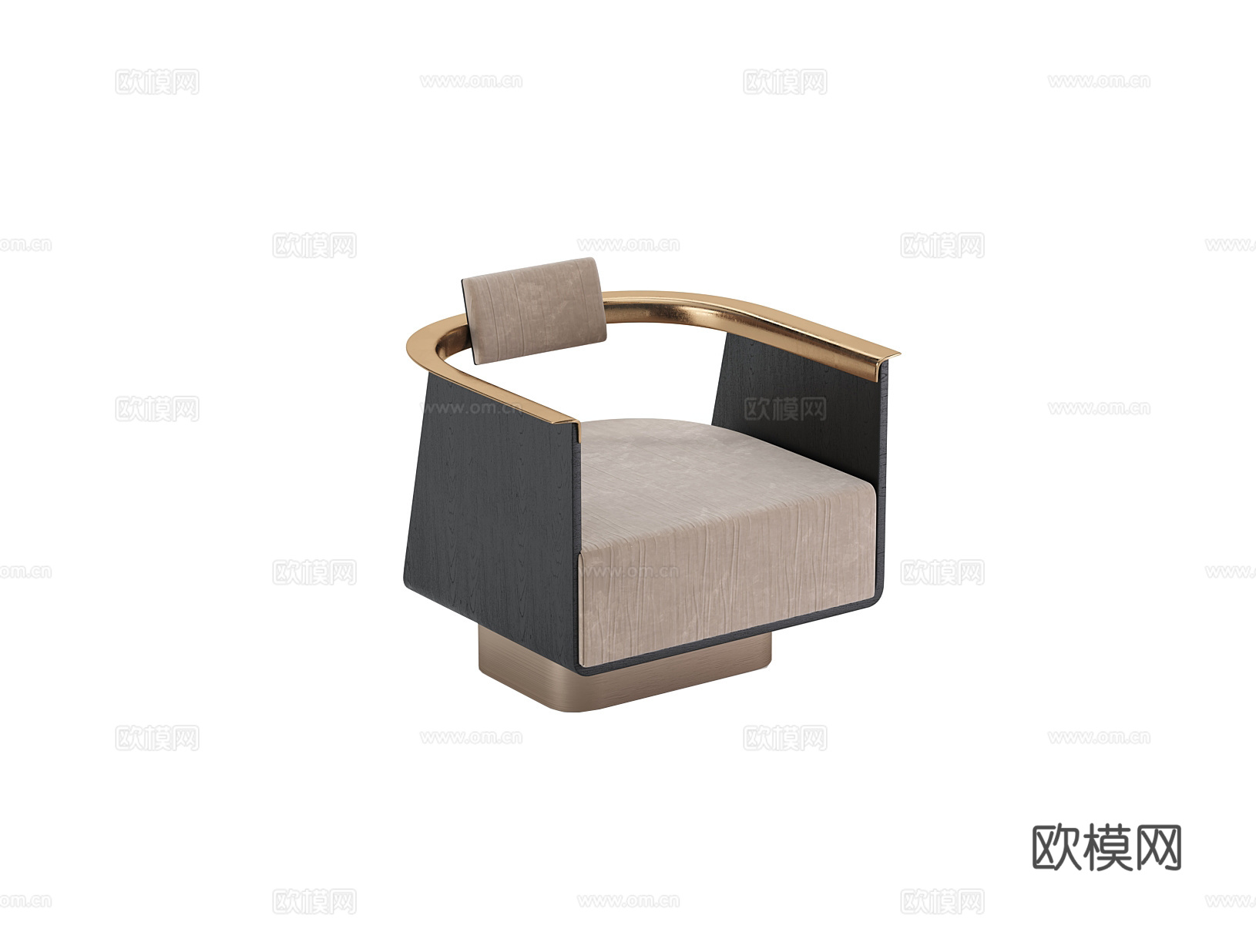 SHAKE 单人沙发3d模型下载（渲染图1）