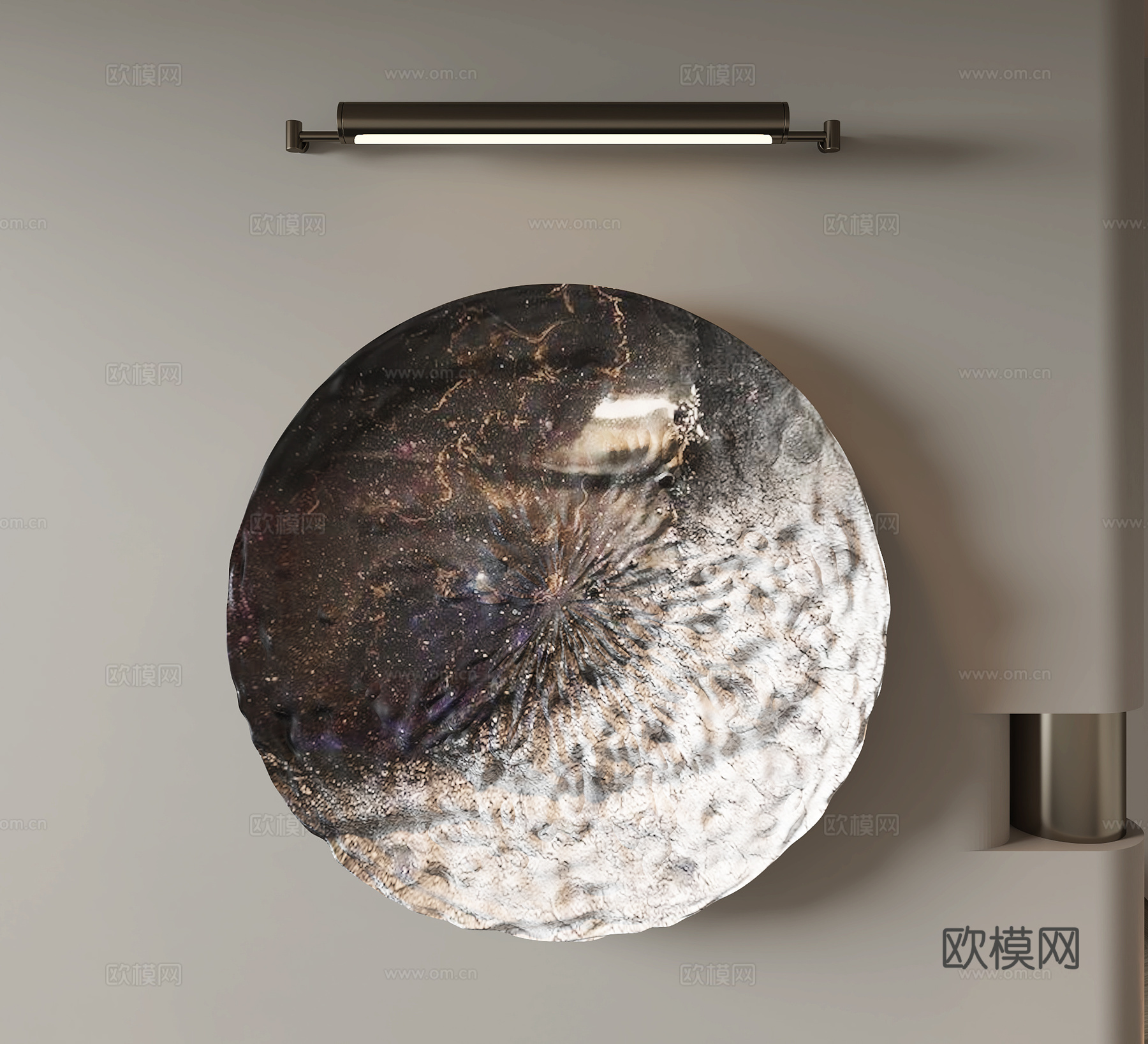现代墙饰挂件3d模型