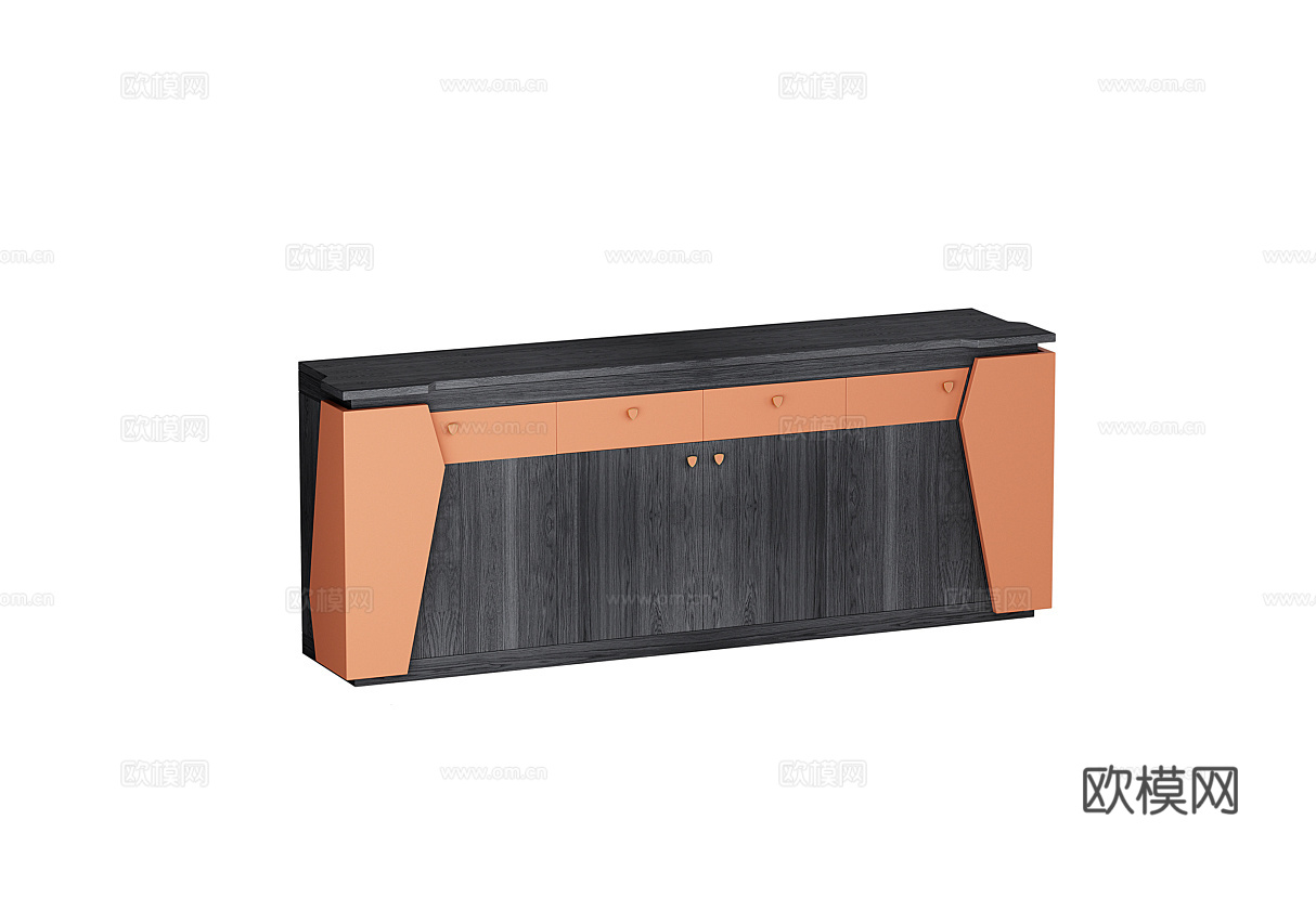 TONINO LAMBORGHINI 文件柜 边柜3d模型下载（渲染图2）