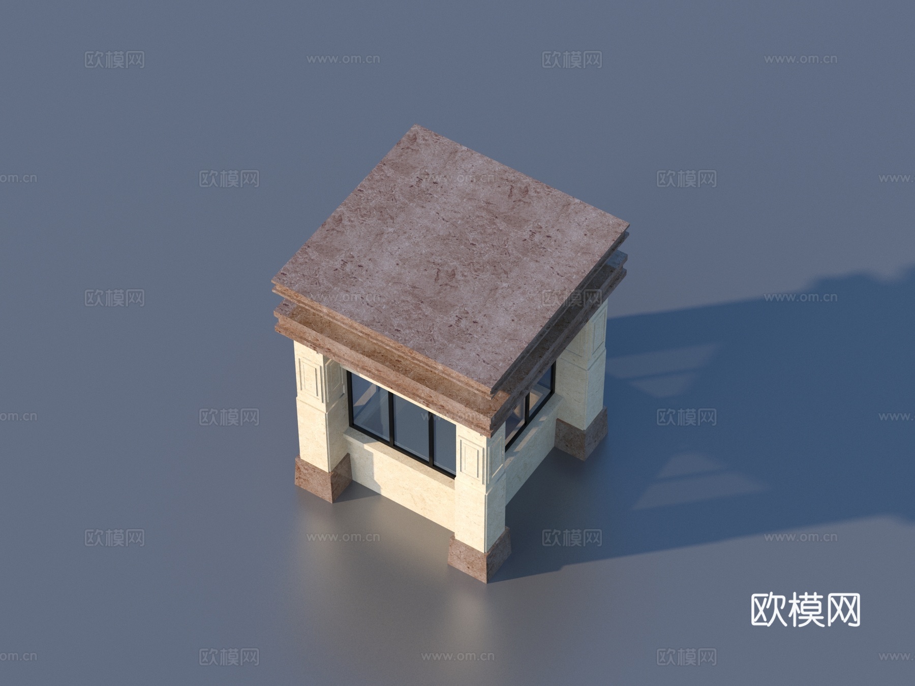 岗亭 门卫 保安亭 建筑su模型
