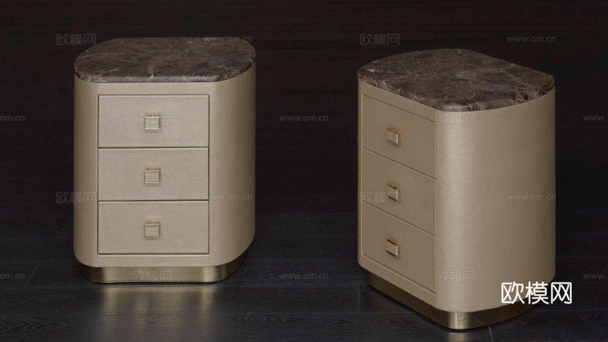 Rugiano 床头柜3d模型下载（渲染图2）