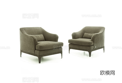 Rugiano 意式单人沙发3d模型下载