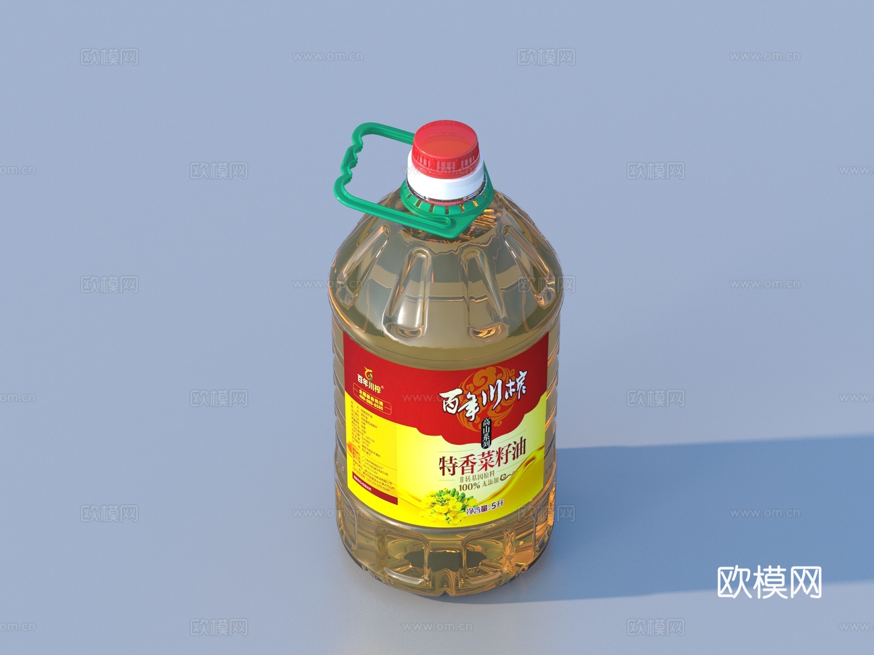 食用油 油桶 调和油3d模型下载