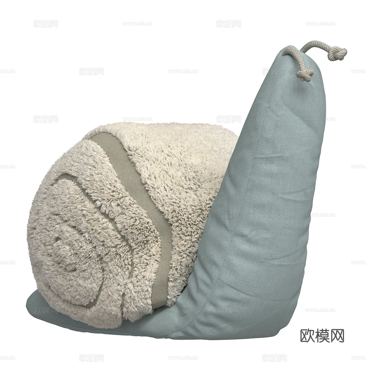 Pouf Monsieur Snail for a chil3d模型