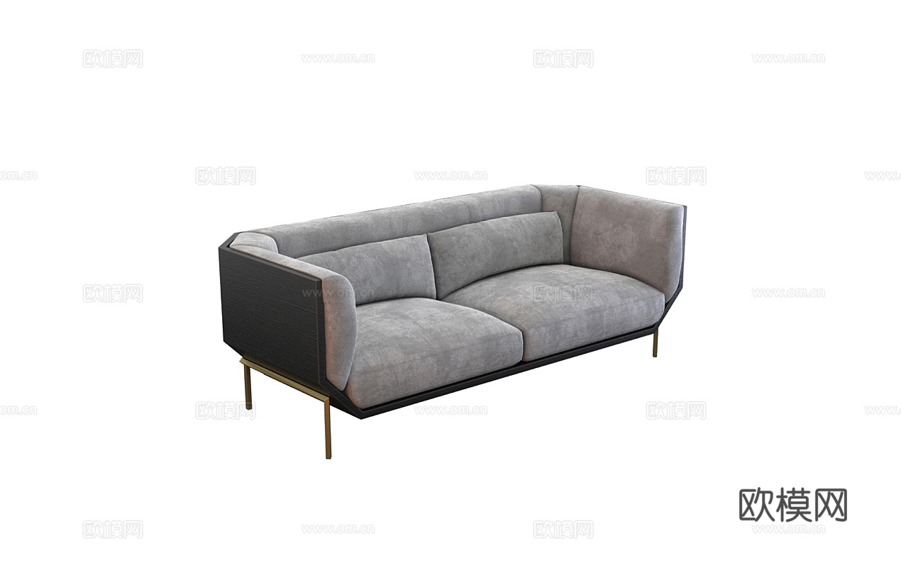SHAKE 双人沙发3d模型下载（渲染图1）