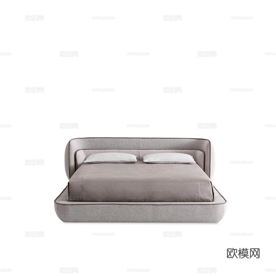 TRUSSARDI 意式双人床3d模型下载（渲染图4）