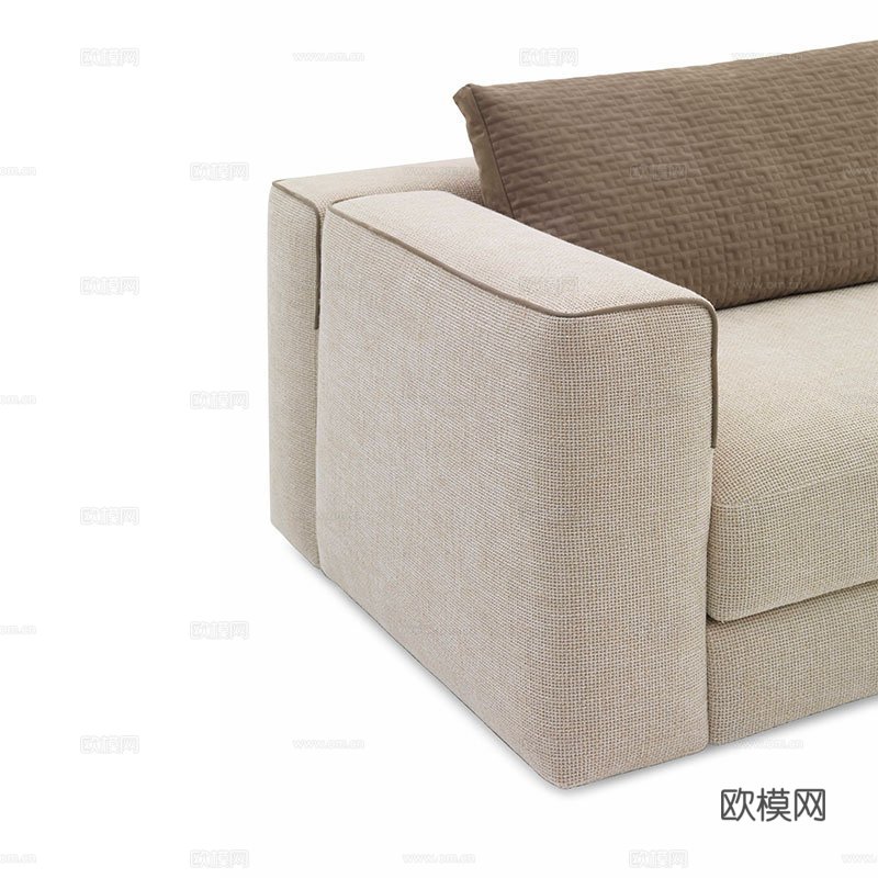 TRUSSARDI 双人沙发3d模型下载（渲染图2）