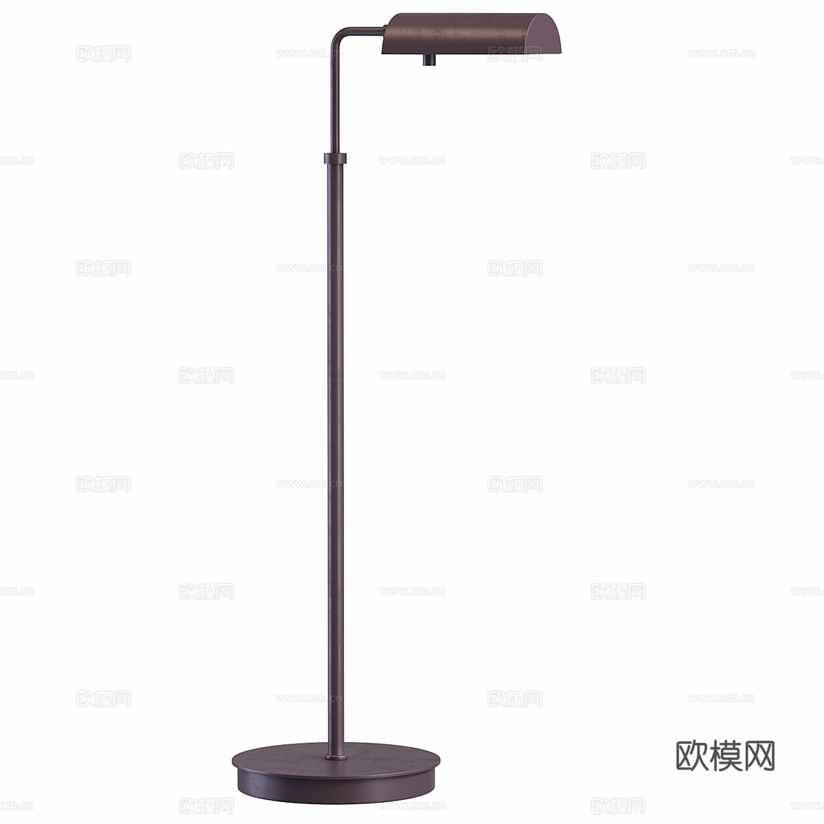 可调节卤素药房落地灯3d模型