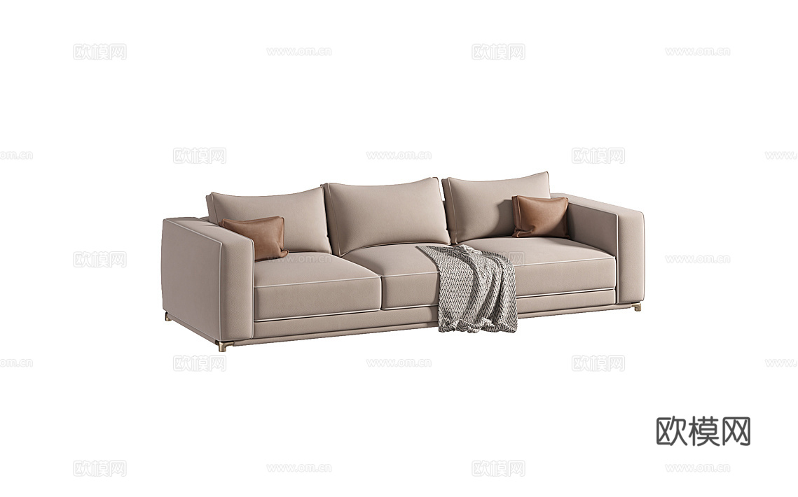 TONINO LAMBORGHINI 三人沙发3d模型下载（渲染图2）