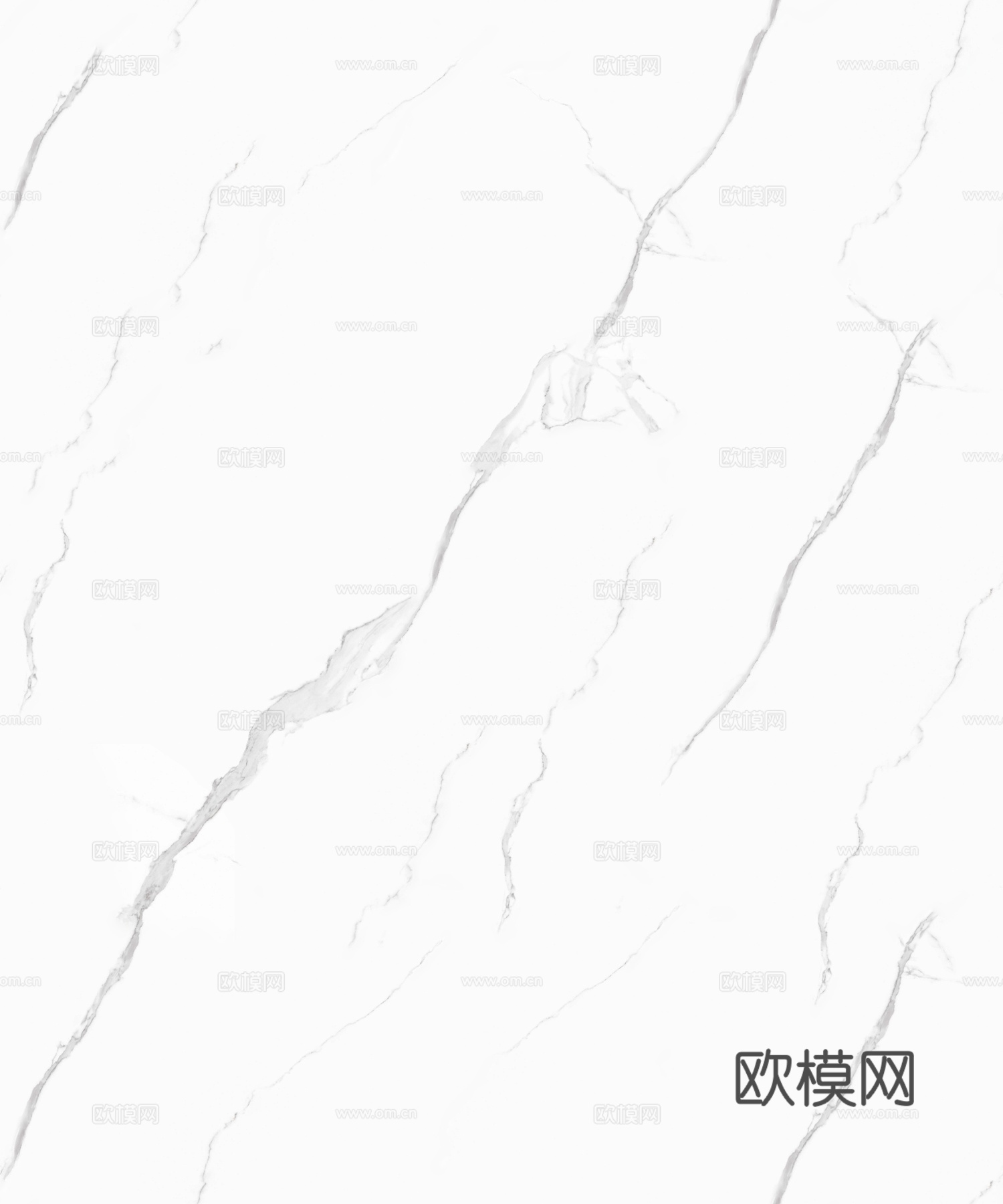 白色无缝连纹鱼肚白大理石岩板