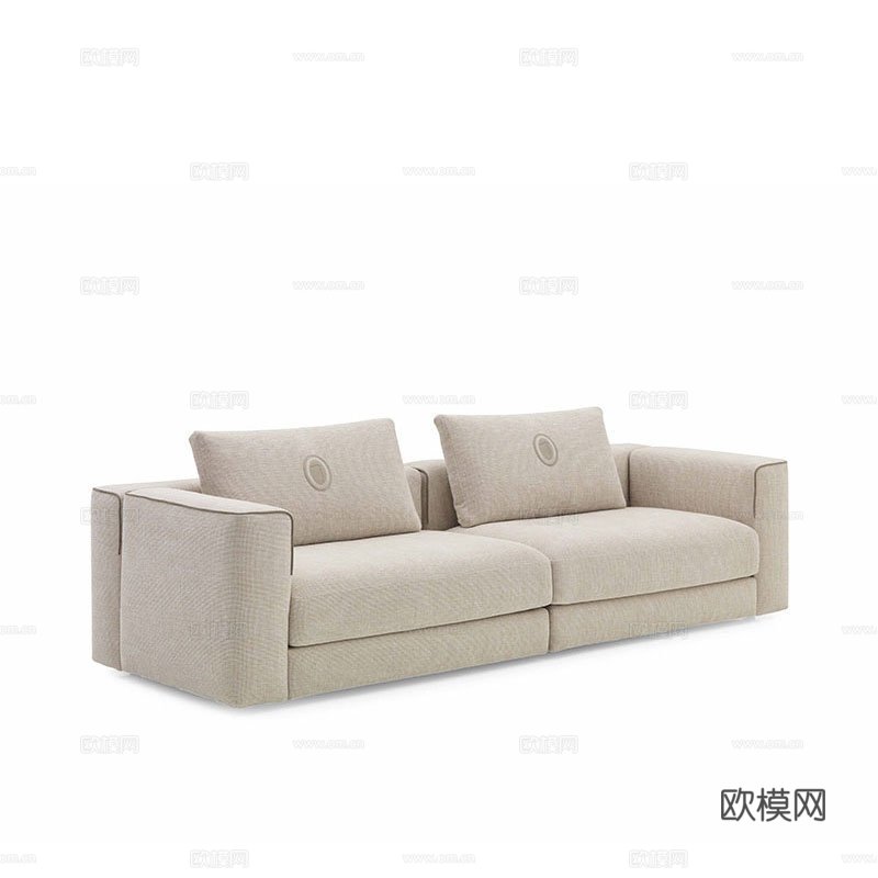 TRUSSARDI 双人沙发3d模型下载（渲染图1）