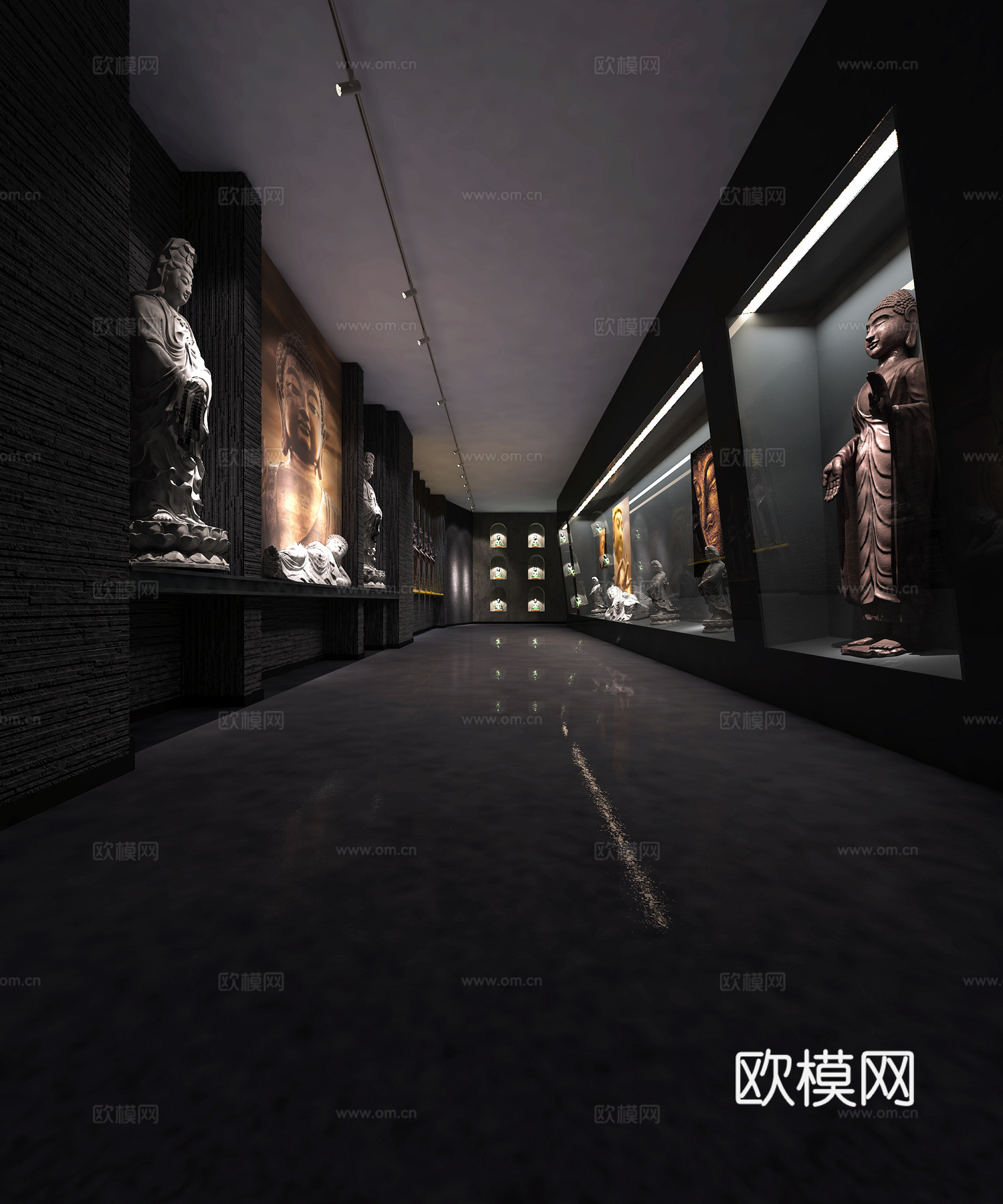 佛像博物馆方案3d模型