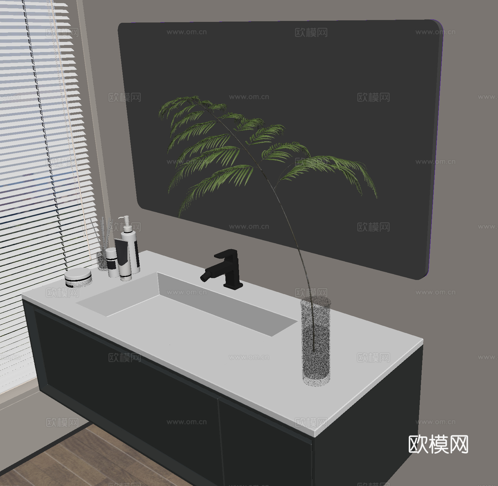 浴室柜su模型